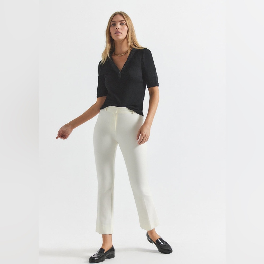 Derek Lam CROSBY CROP FLARE TROUSER
White Womens Pants Sz 4